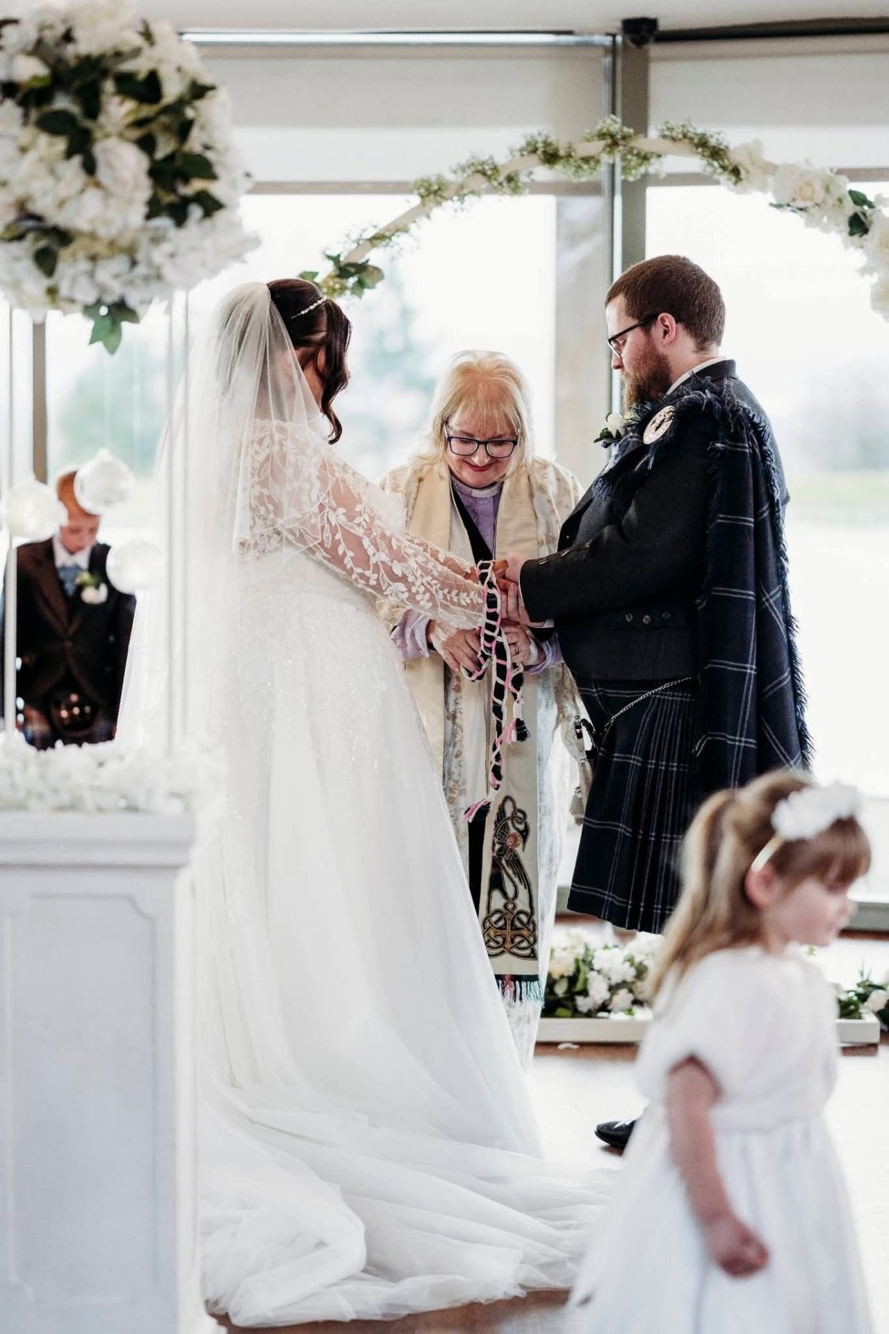 Sacred handfasting ceremony